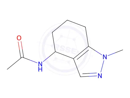 Chemical structure of N-(1-methyl-4,5,6,7-tetrahydro-1H-indazol-4-yl)acetamide