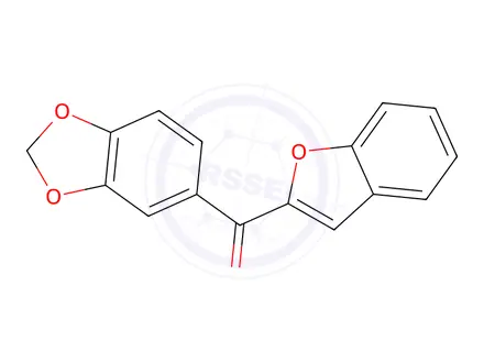 Chemical structure of Benzo[1,3]dioxol-5-yl-benzofuran-2-yl-methanone