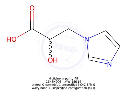 Chemical structure of Histidine Impurity 49