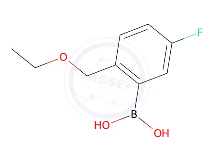 Chemical structure of 2-(ethoxyMethyl)-5-fluorophenylboronic acid