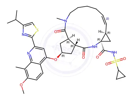 Chemical structure of Simeprevir Impurity 2