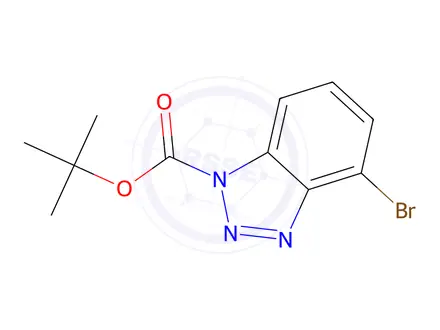 Chemical structure of N1-BOC-4-broMo-1H-benzo[d][1,2,3]triazole