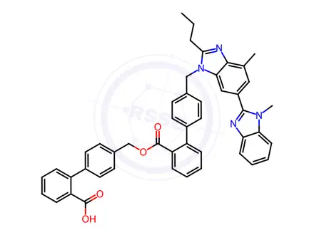 Chemical structure of Telmisartan Impurity 117