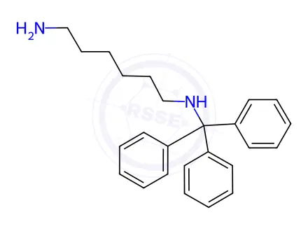 Chemical structure of N1-Tritylhexane-1,6-diamine