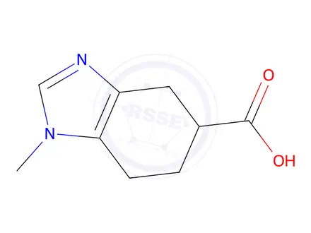 Chemical structure of 1-Methyl-4,5,6,7-tetrahydro-1H-1,3-benzodiazole-5-carboxylic Acid