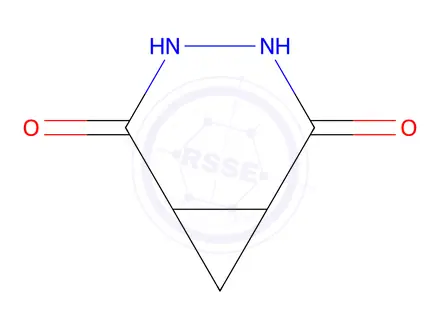 Chemical structure of 3,4-Diazabicyclo[4.1.0]heptane-2,5-dione(9CI)