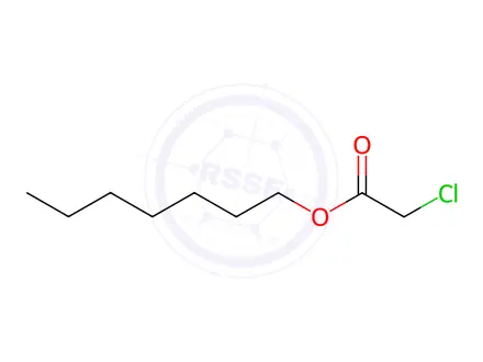 Chemical structure of Acetic acid, 2-chloro-, heptyl ester