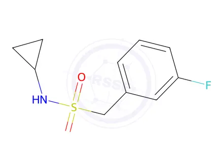 Chemical structure of N-cyclopropyl-1-(3-fluorophenyl)MethanesulfonaMide