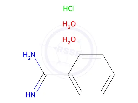 Chemical structure of Benzimidamide Hydrochloride Dihydrate