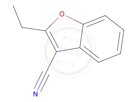 Chemical structure of 2-ethyl-1-benzofuran-3-carbonitrile