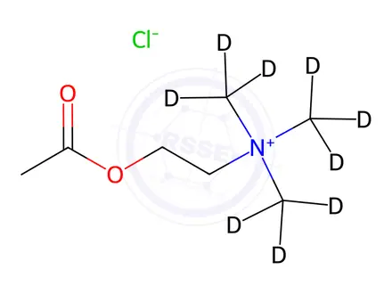 Chemical structure of Acetylcholine-d9 Chloride