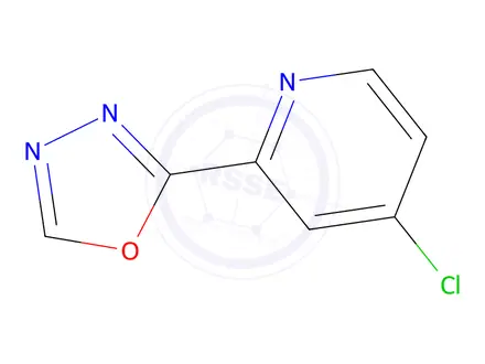 Chemical structure of 2-(4-Chloropyridin-2-yl)-1,3,4-oxadiazole