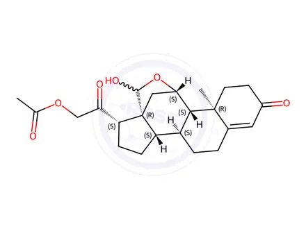Chemical structure of Aldosterone Impurity 1 (Aldosterone 21-Acetate)