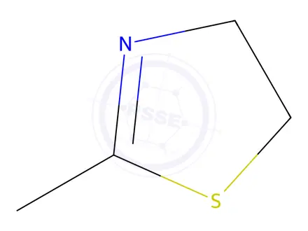 Chemical structure of 2-methyl-2-thiazoline