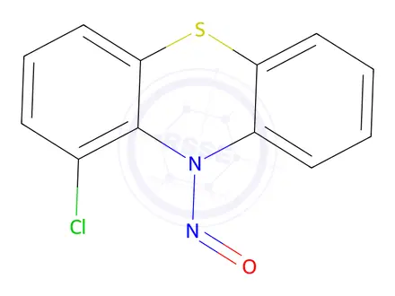 Chemical structure of N-Nitrosochlorophenothiazine