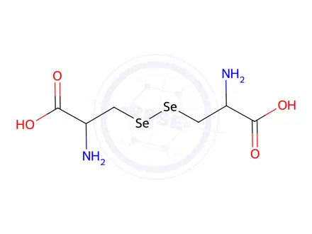 Chemical structure of L-Selenocystine Dihydrochloride