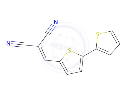 Chemical structure of 2-(2,2'-bithiophen-5-ylmethylene)malononitrile