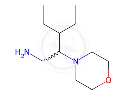 Chemical structure of 3-Ethyl-2-(morpholin-4-yl)pentan-1-amine