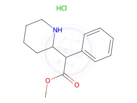 Chemical structure of Methylphenidate Hydrochloride Erythro Isomer Solution CII (1434011)
