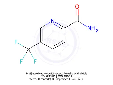 Chemical structure of 5-trifluoroMethyl-pyridine-2-carboxylic acid aMide
