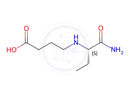 Chemical structure of (S)-4-((1-Amino-1-oxobutan-2-yl)amino)butanoic Acid