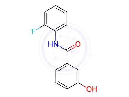 Chemical structure of n-(2-Fluorophenyl)-3-hydroxybenzamide