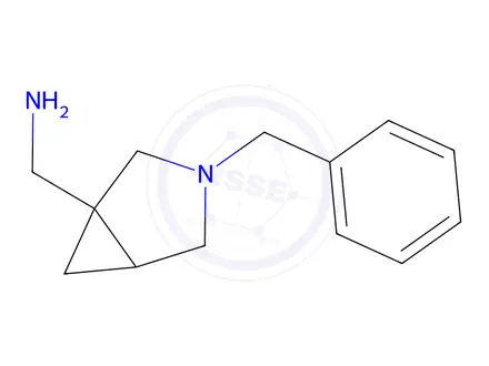 Chemical structure of 3-Azabicyclo[3.1.0]hexane-1-methanamine, 3-(phenylmethyl)-