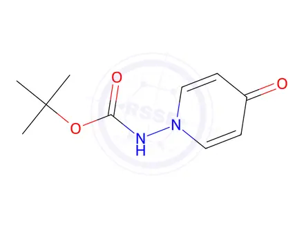 Chemical structure of Carbamic acid, (4-oxo-1(4H)-pyridinyl)-, 1,1-dimethylethyl ester (9CI)