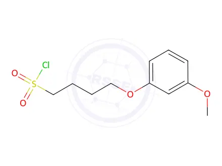 Chemical structure of 4-(3-methoxyphenoxy)butane-1-sulfonyl chloride