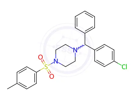 Chemical structure of N-Tosyl Cetirizine EP impurity A
