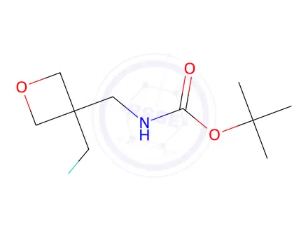 Chemical structure of Tert-butyl ((3-(fluoromethyl)oxetan-3-yl)methyl)carbamate