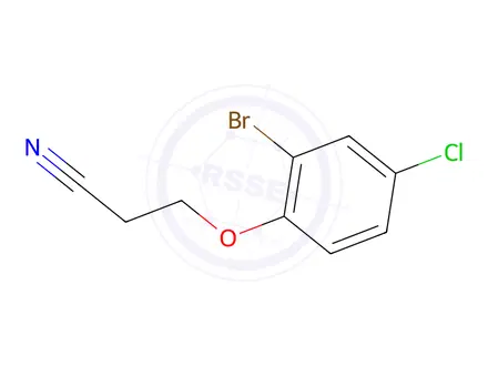 Chemical structure of 3-(2-Bromo-4-chlorophenoxy)propanenitrile