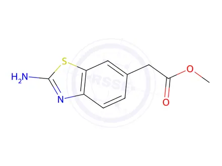 Chemical structure of Methyl 2-(2-Aminobenzo[d]thiazol-6-yl)acetate