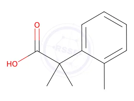 Chemical structure of 2-Methyl-2-(2-methylphenyl)propanoic Acid