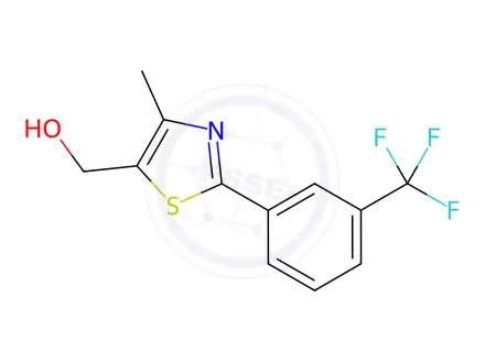 Chemical structure of {4-Methyl-2-[3-(trifluoromethyl)phenyl]-1,3-thiazol-5-yl}methanol