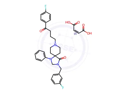 Chemical structure of 3'-Fluorobenzylspiperone Maleate