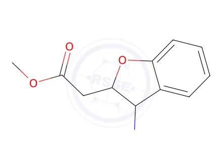 Chemical structure of Methyl 2-(3-amino-2,3-dihydrobenzofuran-2-yl)acetate