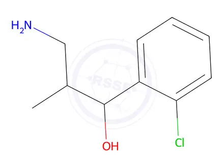 Chemical structure of 3-Amino-1-(2-chlorophenyl)-2-methylpropan-1-ol
