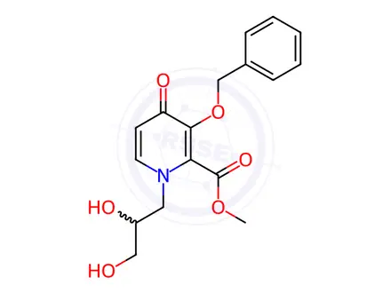 Chemical structure of 1-(2,3-Dihydroxypropyl)-4-oxo-3-[(phenylmethyl)oxy]-1,4-dihydro-2-pyridinecarboxylic Acid Methyl Ester