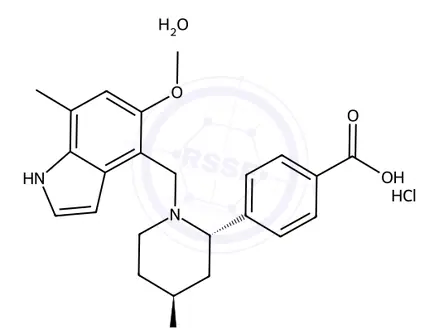 Chemical structure of Iptacopan Hydrochloride Monohydrate