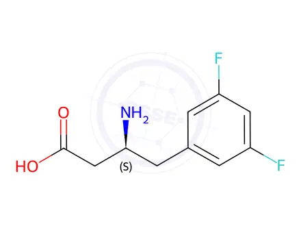 Chemical structure of (S)-3-Amino-4-(3,5-difluoro-phenyl)-butyric acid.HCl