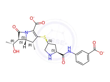 Chemical structure of Ertapenem Disodium