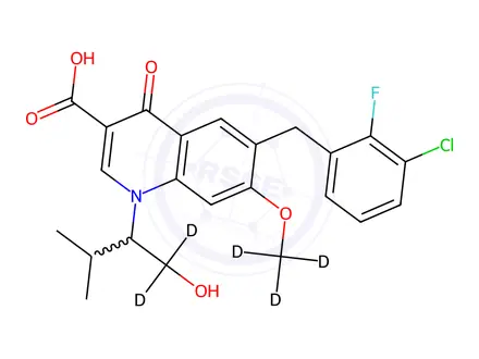 Chemical structure of Elvitegravir D5
