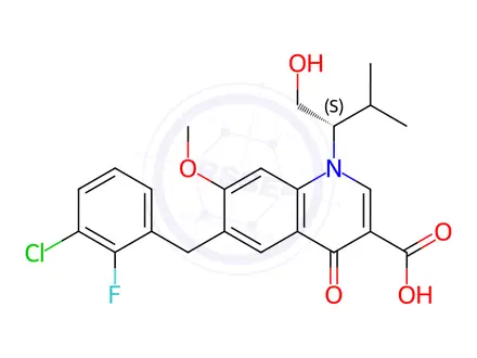 Chemical structure of Elvitegravir