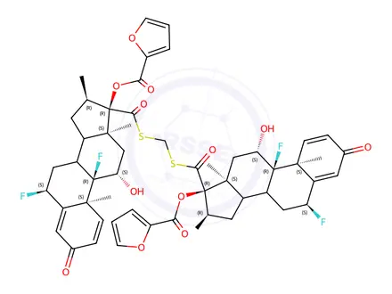 Chemical structure of Fluticasone Furoate Impurity 8