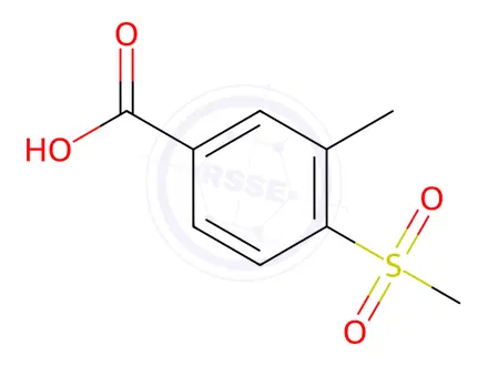 Chemical structure of 3-Methyl-4-(methylsulfonyl)benzoic Acid