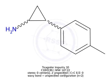 Chemical structure of 2-(p-tolyl)cyclopropan-1-amine