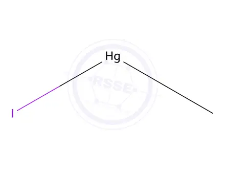 Chemical structure of Methylmercury(II) Iodide