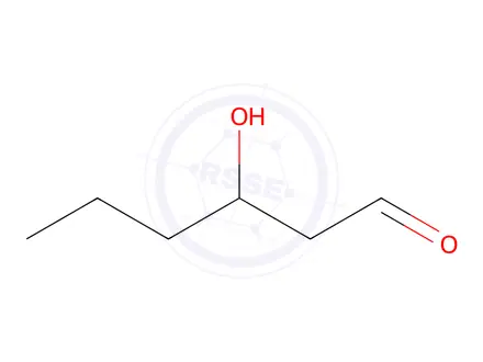 Chemical structure of 3-Hydroxyhexanal