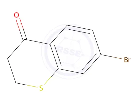 Chemical structure of 7-Bromothiochroman-4-one